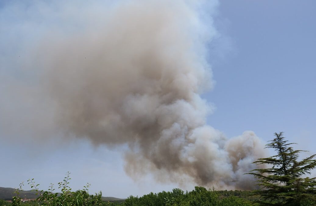 Titan Firefighting cede sus instalaciones para colaborar en la extinción del incendio forestal de Viver y Caudiel.