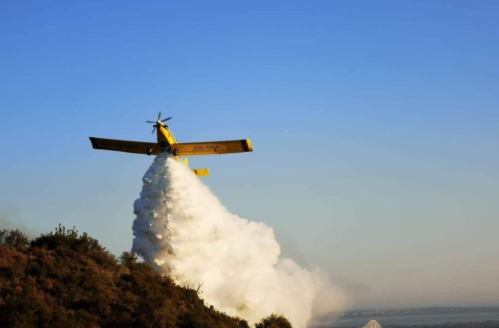 Titan Firefighting, battling against wildfires in Cyprus.
